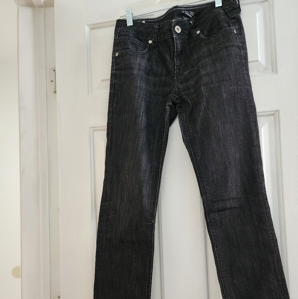 Buffalo David Bitton Women's Janie stretchy skinny black jeans size 27